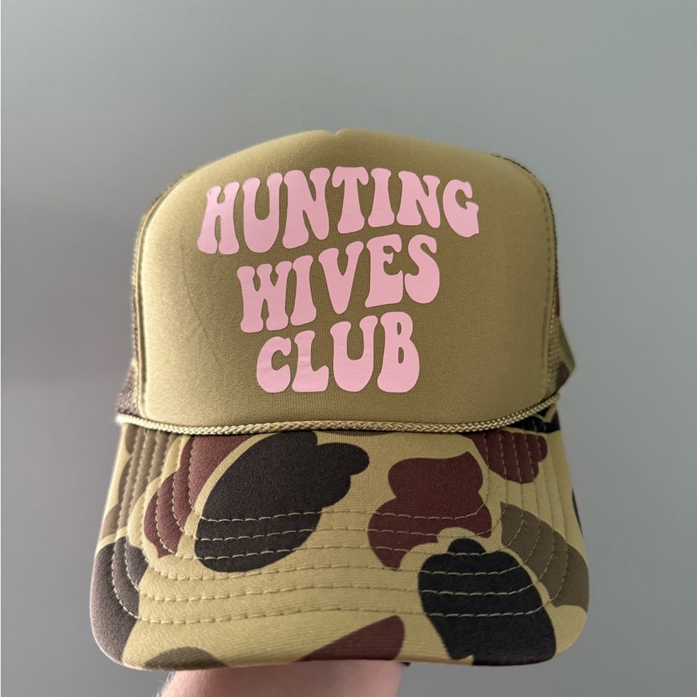 Hunting Wives Camo Trucker Hat